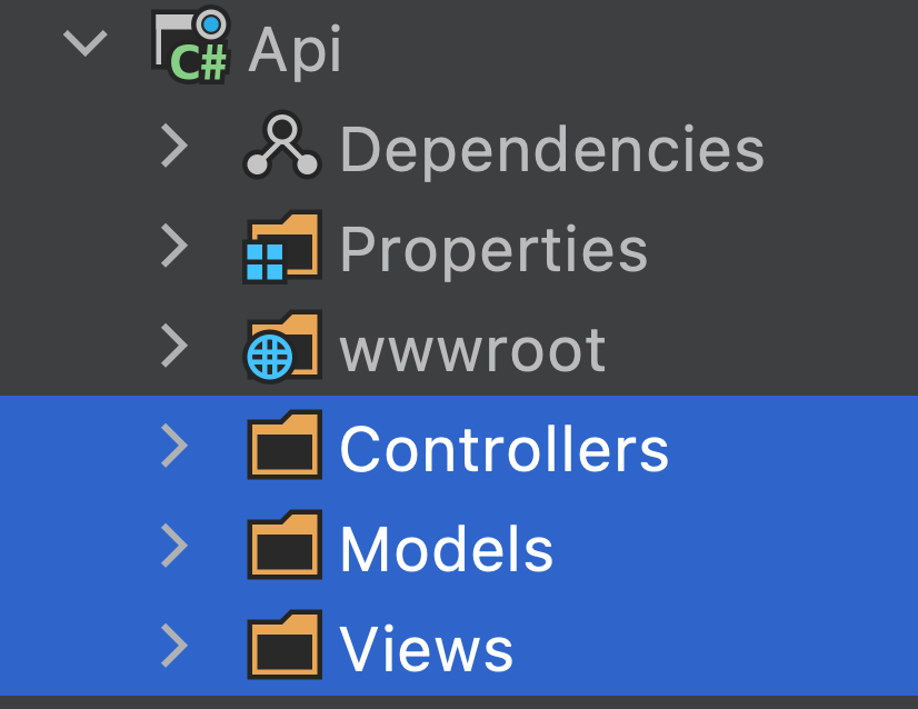 MVC folder structure approach