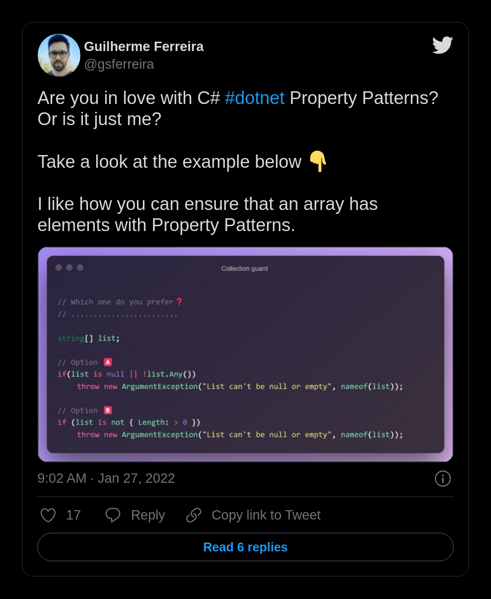 Tweet / Property Patterns